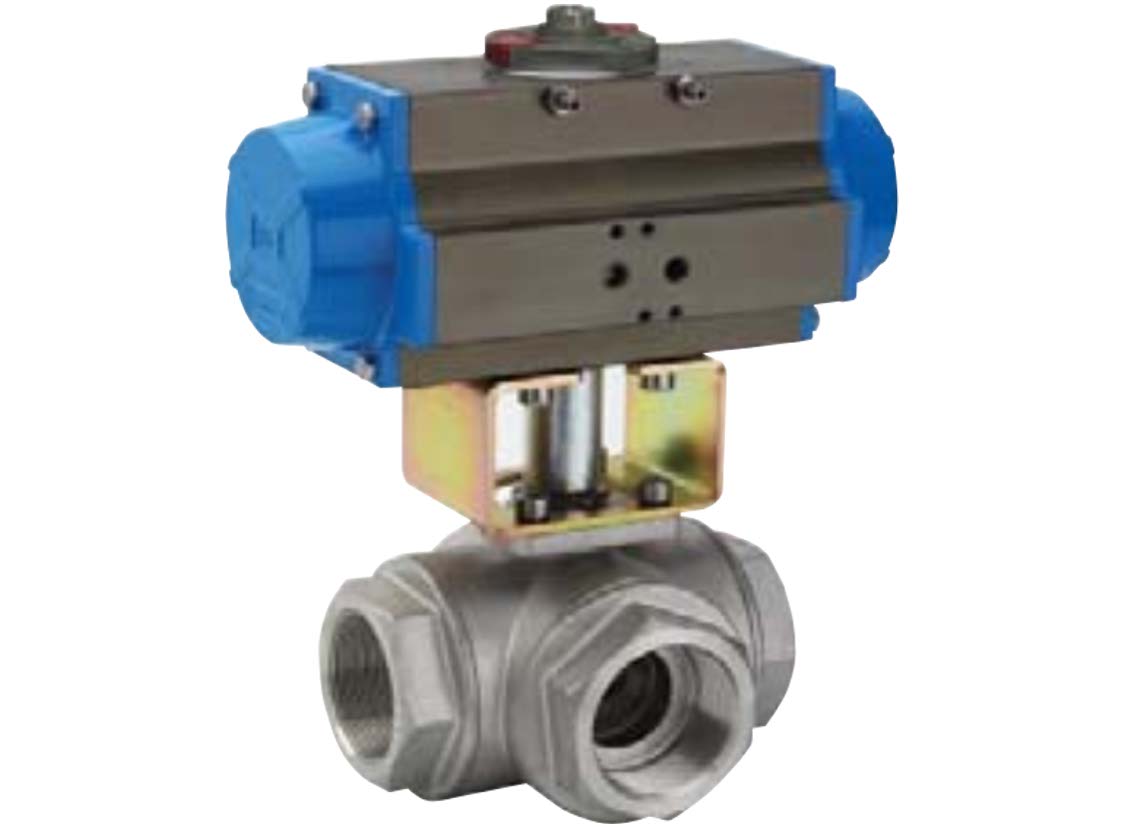 8P0060L Σφαιροκρουνοί τρίοδοι (L) INOX 316