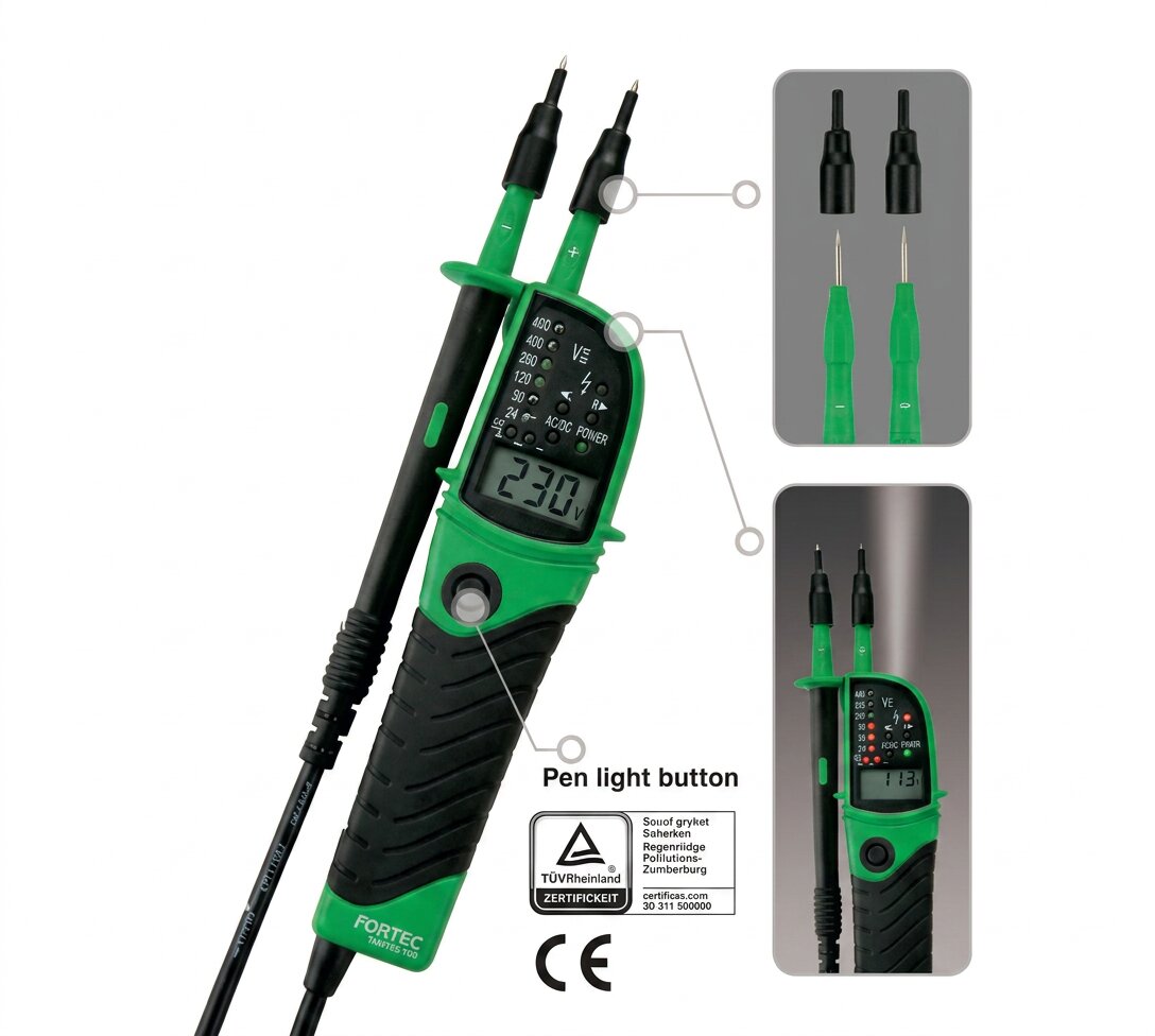 ΕΛΕΓΚΤΗΣ ΤΑΣΗΣ ΜΕ ΨΗΦΙΑΚΗ ΕΝΔΕΙΞΗ 12~690V AC/DC