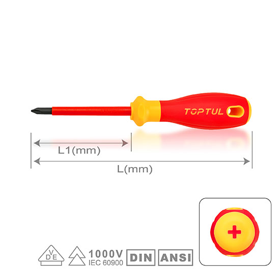 ΚΑΤΣΑΒΙΔΙ PHILIPS VDE/1000V ''Pro Plus Series'' PH0 x 60mm