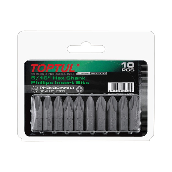 ΣΕΤ ΜΥΤΕΣ KATΣΑΒΙΔΙΟΥ PH3 x 30mm 5/16'' 10 Pcs