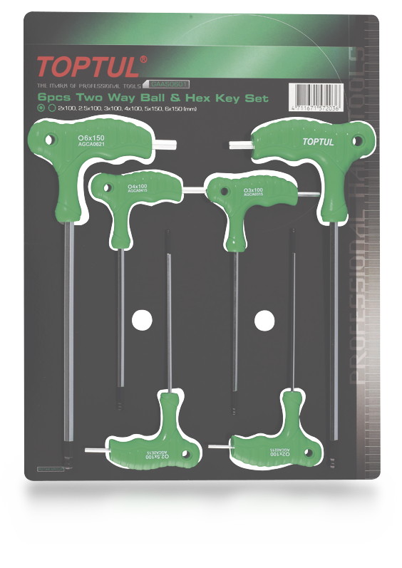 ΣΥΛΛΟΓΗ ΓΩΝΙΑΚΑ ''ALLEN'' ME ΠΛΑΣΤΙΚΗ ΛΑΒΗ (2-6mm) 6 Pcs