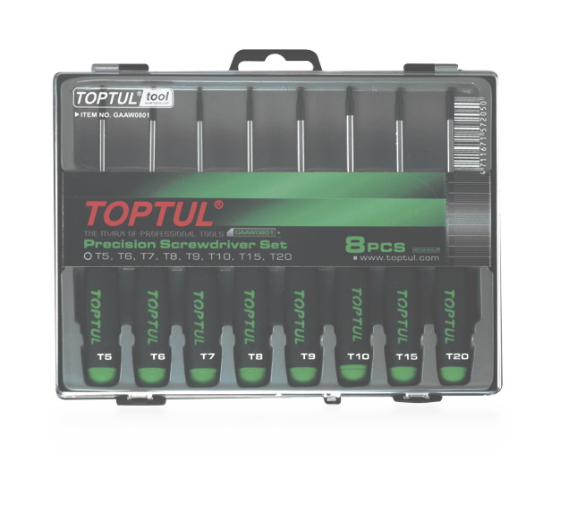 ΣΕΤ ΜΙΚΡΟΚΑΤΣΑΒΙΔΙΑ ΑΚΡΙΒΕΙΑΣ ''TORX'' (T5-T20) 8 Pcs