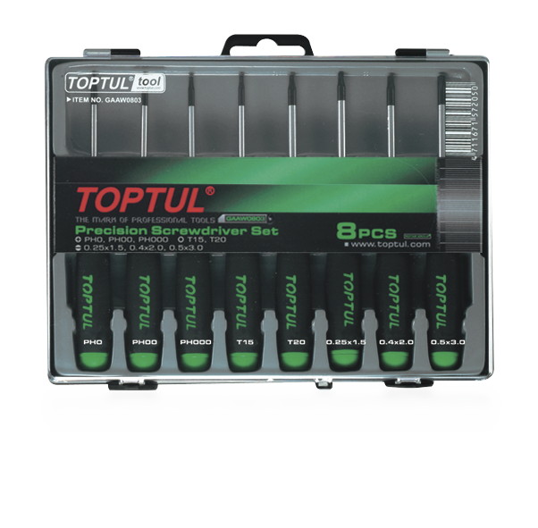 ΣΕΤ ΜΙΚΡΟΚΑΤΣΑΒΙΔΙΑ ΑΚΡΙΒΕΙΑΣ ''TORX'' (+) + (-)  (T15-T20) 8 Pcs