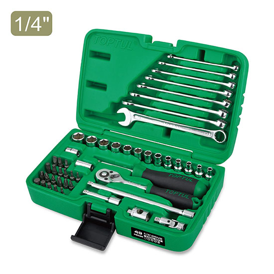 ΣΥΛΛΟΓΗ ΠΛΑΣΤΙΚΗ 1/4'' (4-14mm ) KONTA 6γωνα+ΓΕΡΜΑΝΟΠΟΛΥΓΩΝΑ 6-13mm 49ΤΜΧ