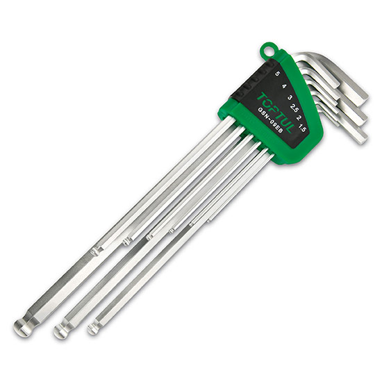 ΣΥΛΛΟΓΗ ALLEN ΜΠΙΛΙΑΣ ''ΕΧΤRA LONG TYPE'' 1,5-10mm (S2) 9 Pcs