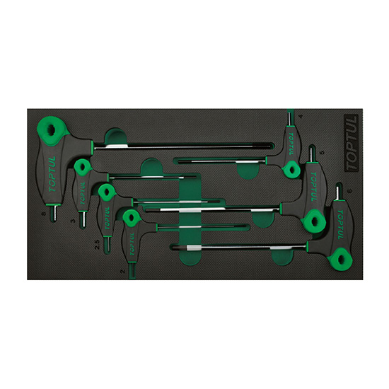 ΣΥΛΛΟΓΗ ΓΩΝΙΑΚΑ ''ALLEN'' ME ANTIOΛΙΣΘΗΤΙΚΗ ΛΑΒΗ 2-8mm 7 Pcs
