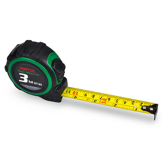 ΜΕΤΡΟΤΑΙΝΙΑ ΒΑΡΕΩΣ ΤΥΠΟΥ ΟΥ 3m ''Metric'' ΦΑΡΔΟΣ 19mm