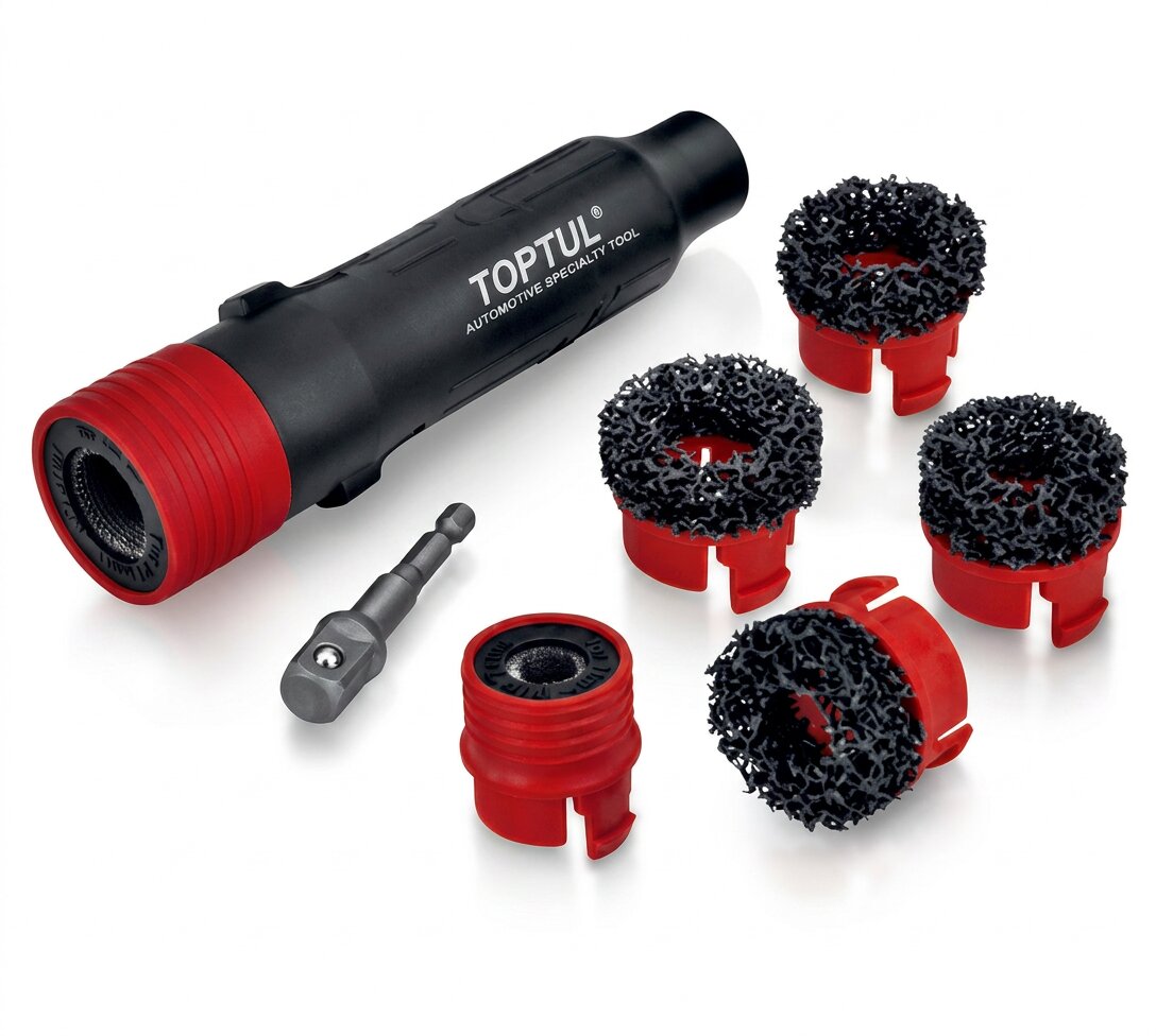 ΣΕΤ ΕΡΓΑΛΕΙΩΝ ΚΑΘΑΡΙΣΜΟΥ ( Wheel Stud & Hub Cleaning Tool Set) 8 Pcs